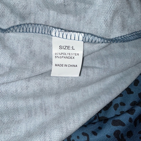 Meufam Woman’s Leop Print Large Drawstring Elastic Waist Lounge Joggers - Picture 4 of 5